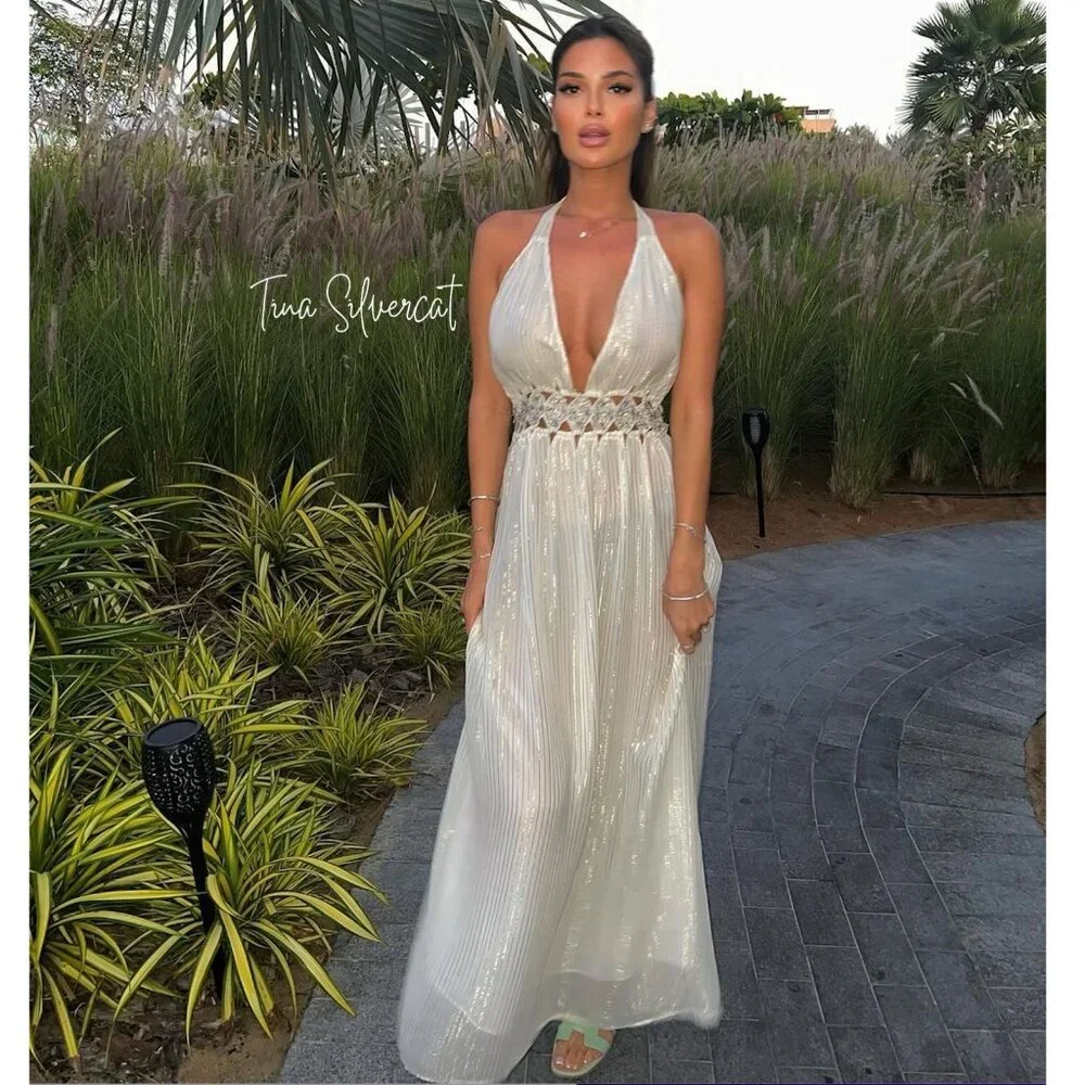 Zara rhinestone midi